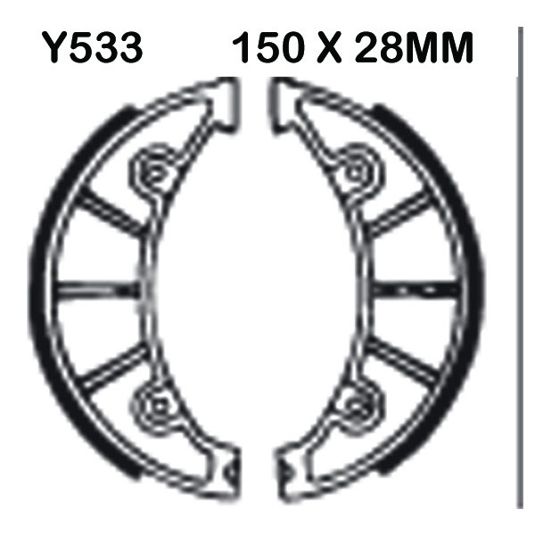 EBC EBC Brake Shoes Y533